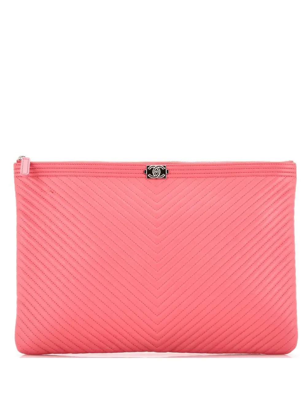 Chanel Boy O Case Clutch Chevron #191590C75B